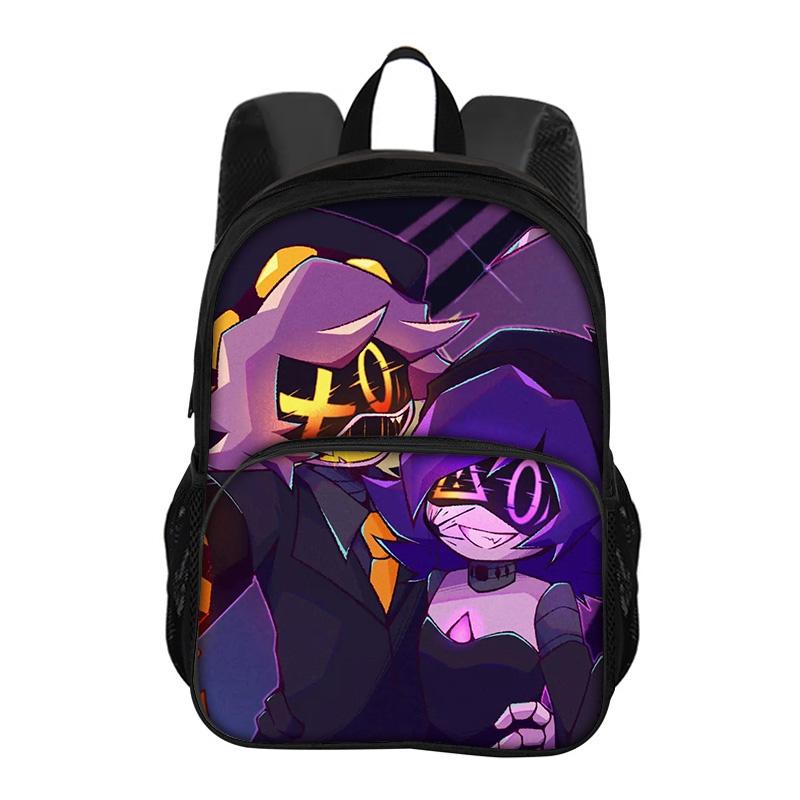 Murder Drone Circular Front Pocket Backpack Versatile Cartoon Large Capacity Boy or Girl School Birthday Best Gift