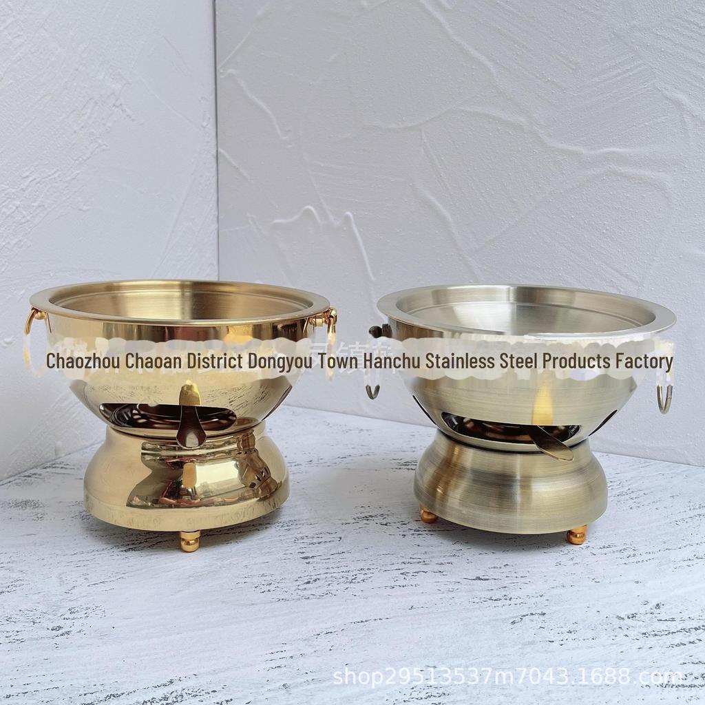 Micun Bibimbap Style Měděný Hot Pot z Hovězího Angus, 304 Nerezová Ocel, Alkoholový Vařič, Jedna Porce