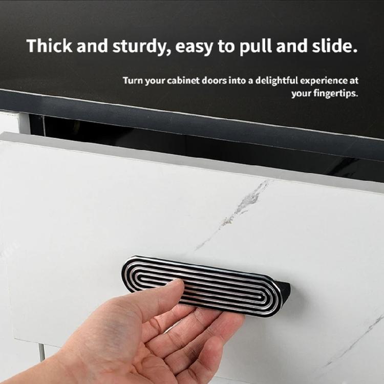 Strong Aluminum Pull Handles Simple Styles Design Cupboard Handle for Drawers & Cabinets No Tool Required for Installation