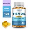 Rybí olej v měkkých kapslích 2500 mg - s Omega-3, DHA, EPA - Podpora mozku, Zdraví kloubů