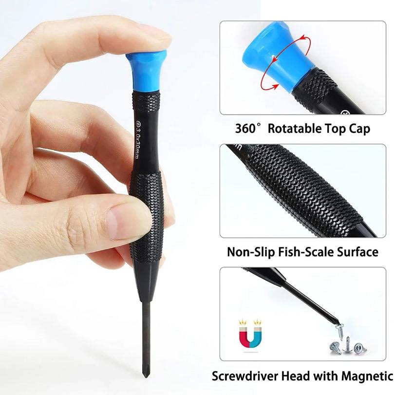 Magnetická sada šroubováků Mini multifunkční magnetický precizní šroubovák pro opravu hodinek, brýlí, telefonu Ruční nářadí