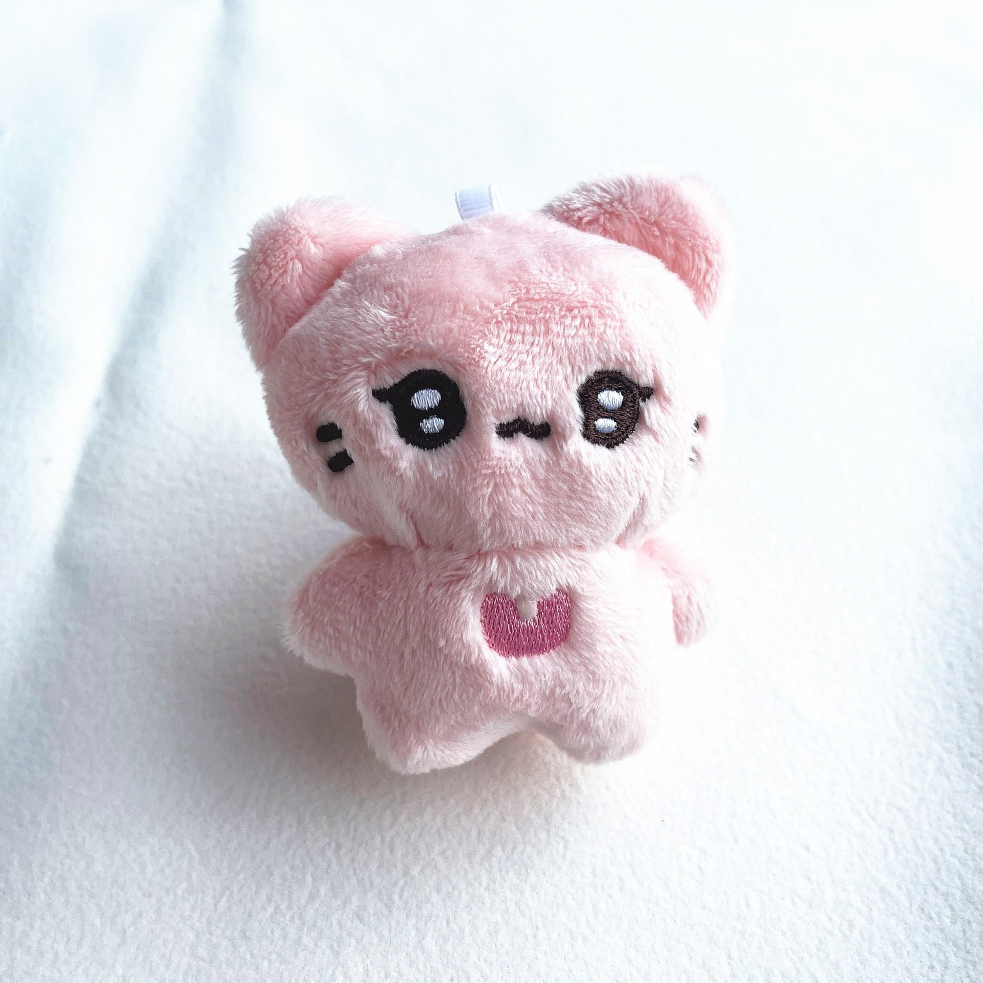 

Брелок Плюшевый Подвеска Newjeans Кукла Кошка Украшение для Сумки Детский Аксессуар для Девочки розовый