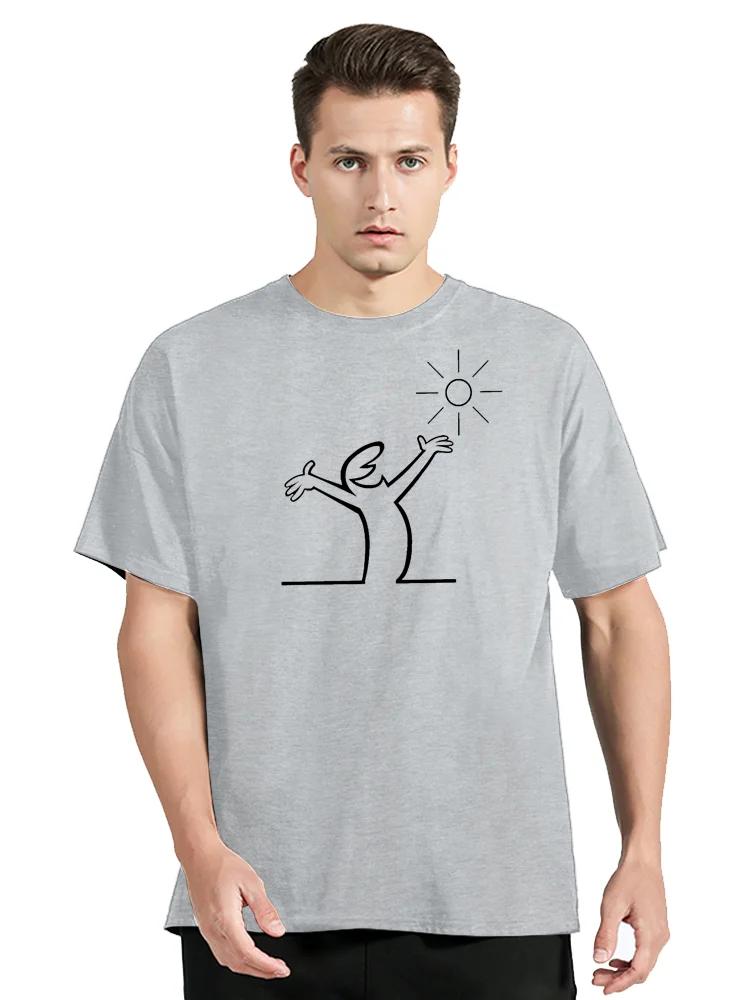 La Linea TV Creative T-Shirt Men Summer Classic cotton T Shirt Distinctive Gift Clothes Streetwear Clothing Oversized tees top M