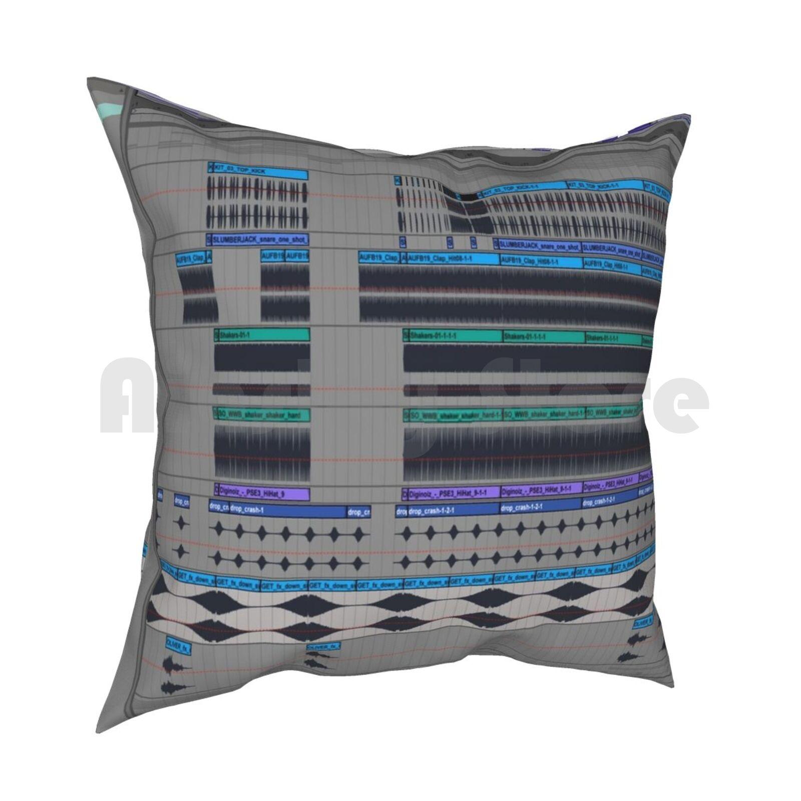 Ableton Pillow Case Printed Home Soft DIY Pillow Cover Ableton Music Daw Love Passion Synth Cool Fun Midi 30x30cm 12x12in