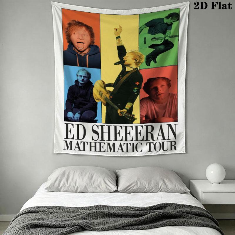 Ed Sheeran Wandteppich Ästhetisches Wandbehang Gedruckter Stoffdecke Dekorative Wandteppiche für Schlafzimmer Wohnzimmer Heimdekoration