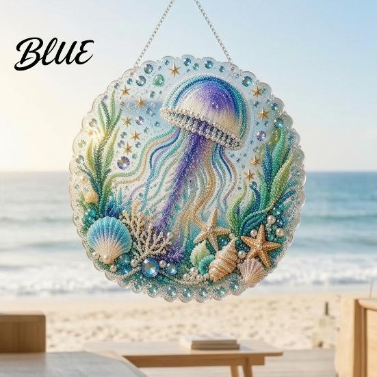 Faux Pearl Painting Bead Work Theme Art Kit Ocean Kit Coastal DIY Decorative Sparkling Sea