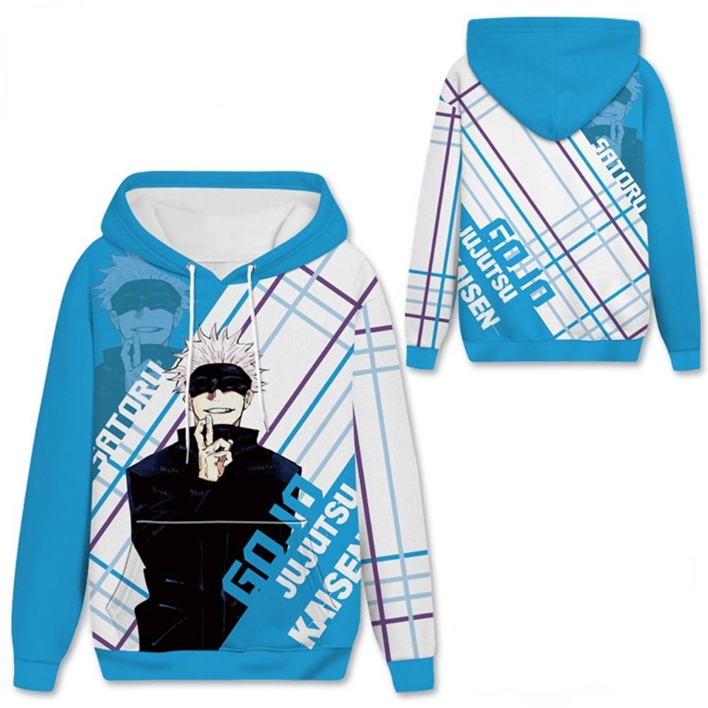

Unisex Cosplay Hoodie Pullover Women Men Jujutsu Kaisen Anime Hooded Sweatshirt Costume XXS