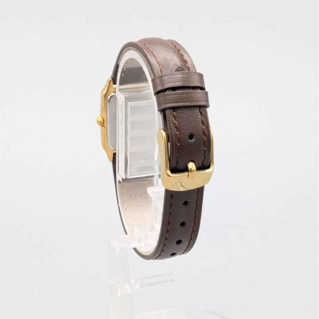 Used [New Battery & Band] Vintage 1997 Seiko Tank Gold Ladies