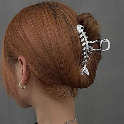Nouvel Tempérament Pinces à Cheveux Os de Poisson Femmes L'Arrière de la Tête Chignon Rétro Polyvalent Accessoires Pinces à Cheveux