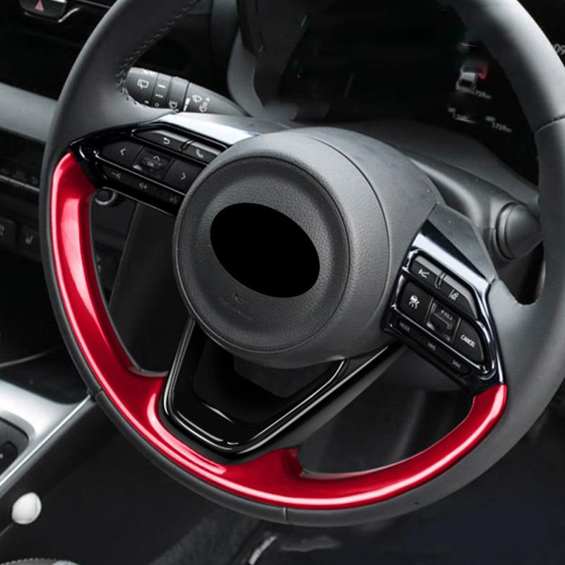 For Toyota Yaris /yaris Cross    CarbonFiber Car Steering Wheel Panel Cover Trim Decorate Frame Sticker Accessories