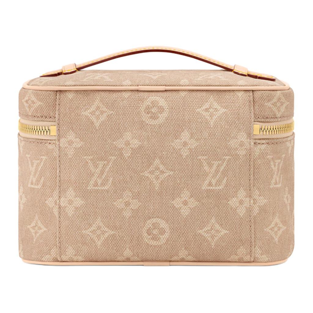 Louis Vuitton X Grace Coddington Catogram Meowgram Coated Canvas Mini Makeup Bag Women makeup bag Beige M15170