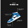 New Jordan 1 Mid Signal Blue GS BQ6931-402