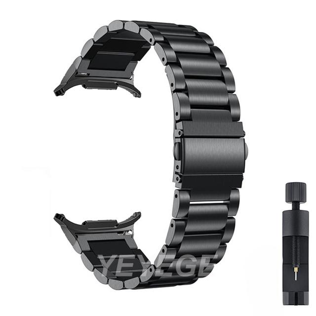 Metal Strap For Samsung Galaxy Watch Ultra LTE 47mm Band Stainless Steel Strap For Samsung Watch 7 44mm 40mm Wristband Correa