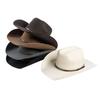 100% Wool Wide Brim Fedora Hat Wide Brim Unisex Cowboy Hat Wool Cowboy Hat  Fashion Accessory