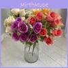 Silk Artificial Rose Flower Bouquet Photography Props Home Decoration Wedding