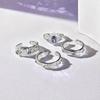 Nine Purple Isolation Purple Zircon Brushed Open Ring Female Niche Design Advanced Personality Light Luxury Ring