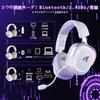 ATTACK SHARK G800 Gaming Professional Wireless Surround Sound with Sound 3 Aluminum 50mm AI Removable Adjustable Compatible with and PS5 Headset, RGB,