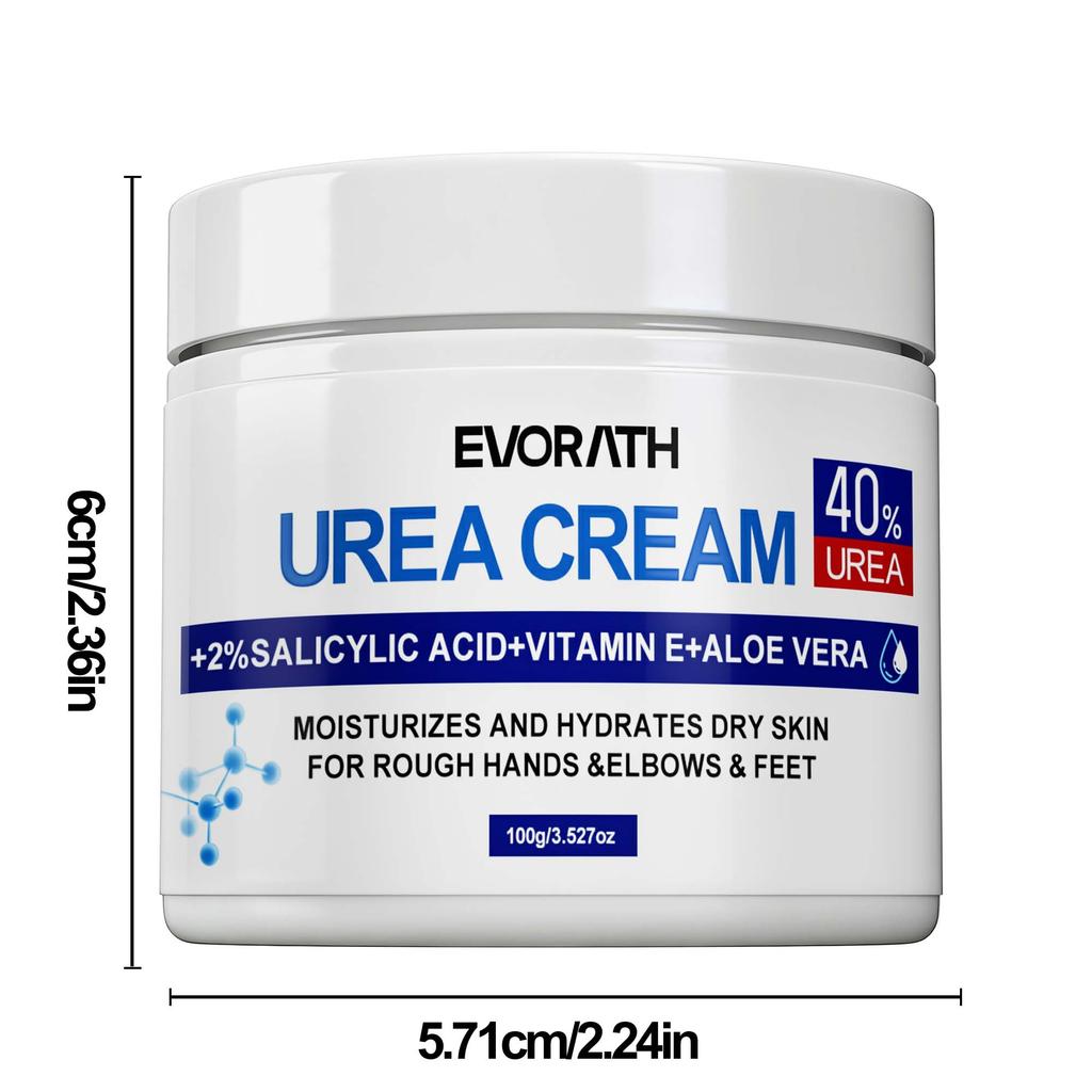 60% Urea Cream, For Rough Hands And Feet, With Vitamin E & Aloe Vera,  Enhances Radiance And Provides Deep Hydration-100G
