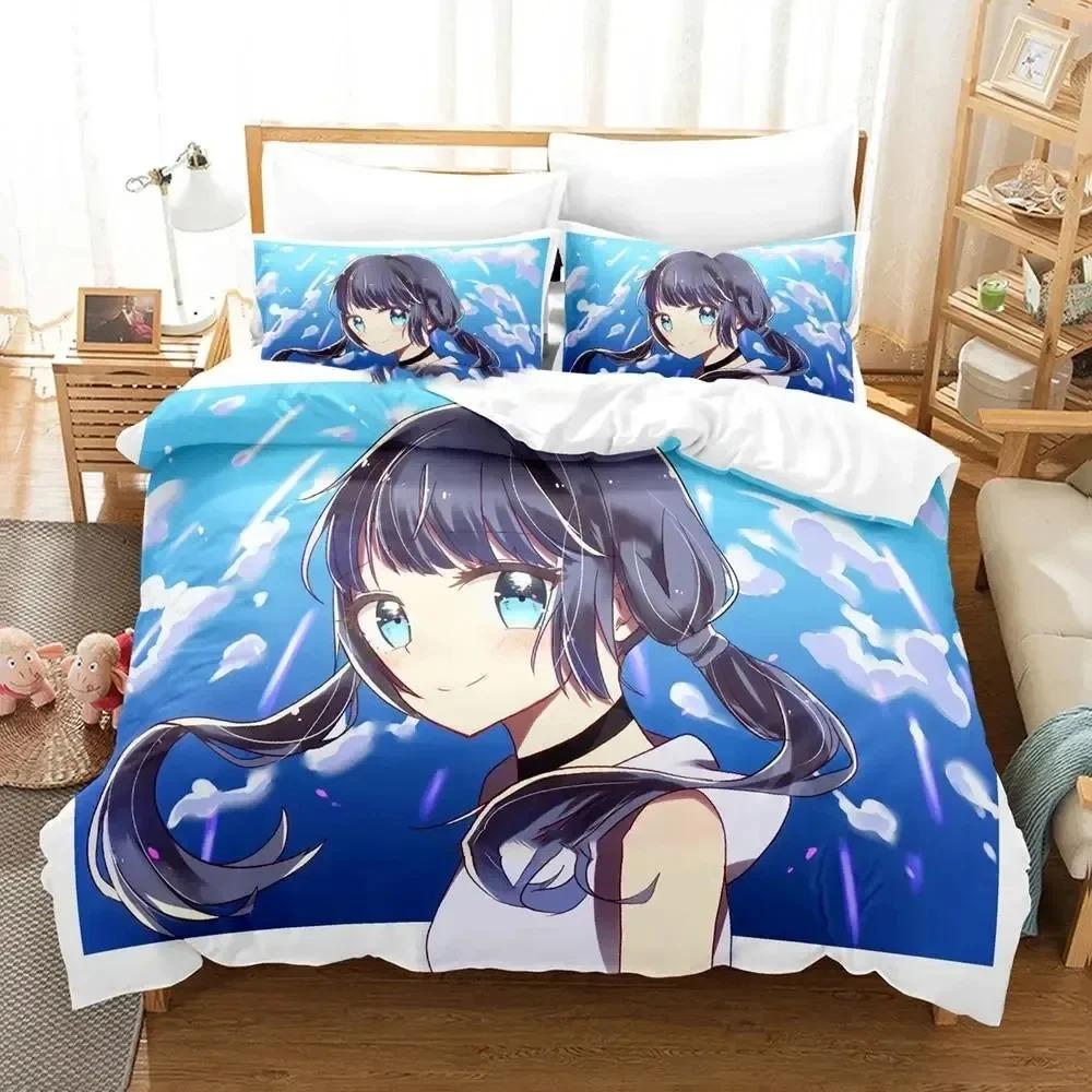 3d Anime Weathering with You Bedding Set Duvet Cover Bed Set Quilt Cover Pillowcase Comforter King Queen Size Boys Adult Bedding