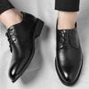Men's Spring Business Dress Elevator Shoes Flat/6CM Height Increase Formal Office Shoes Comfortable Oxfords for Commuting Work