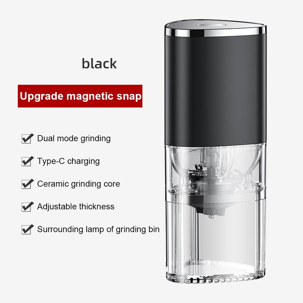 

Электрическая кофемолка портативная домашняя кофемолка профессиональная кофемолка для измельчения кофейных зерен кухонные инструменты перезаряжаемые чёрный