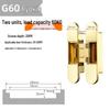 Adjustable 180° Concealed Door Hinges for Inward/Outward Opening Wooden Doors