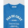 8SECONDS Lettering Round Neck Short Sleeve Pullover Blue (324751Ly8P)