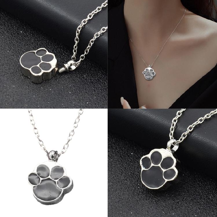 Eye Catching Dog Claw Pendant Necklace Dog Claw Necklace Fashionable Chain Necklace Alloy Texture Neck Jewelry for Daily