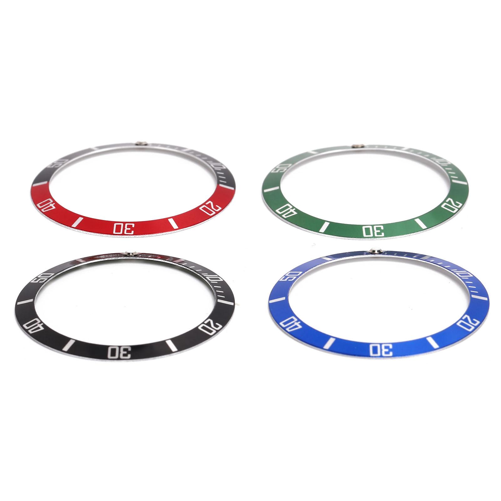 

4pcs Aluminum Watch Bezel Ring Replacement Wristwatch Watch Dial Bezel Ring Accessory