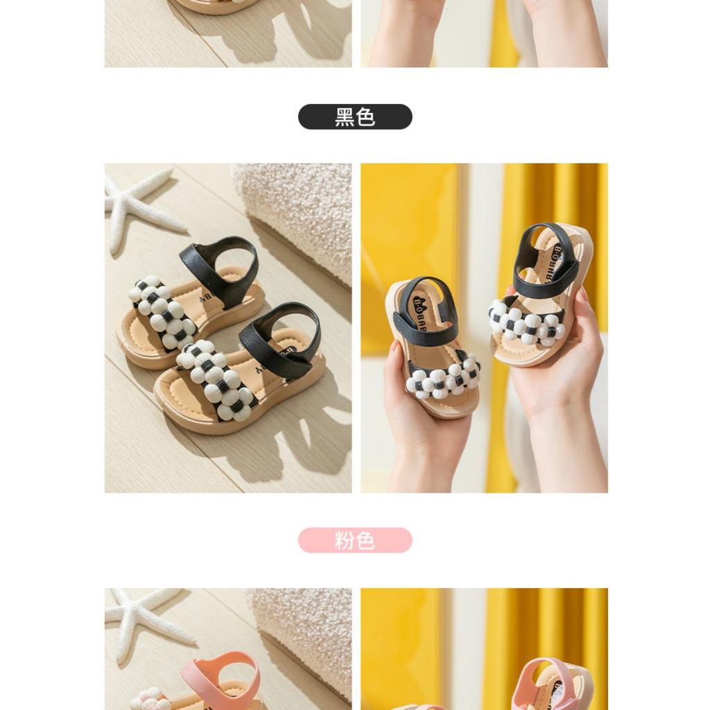 Sommerliche Mädchensandalen mit Blumen und Cartoon-Motiven - Niedliche Zehensandalen, Freizeitschuhe mit einfach zu bedienender Teufelsklett-Schnalle, Flexible Jugendschuhe, Mädchenschuhe