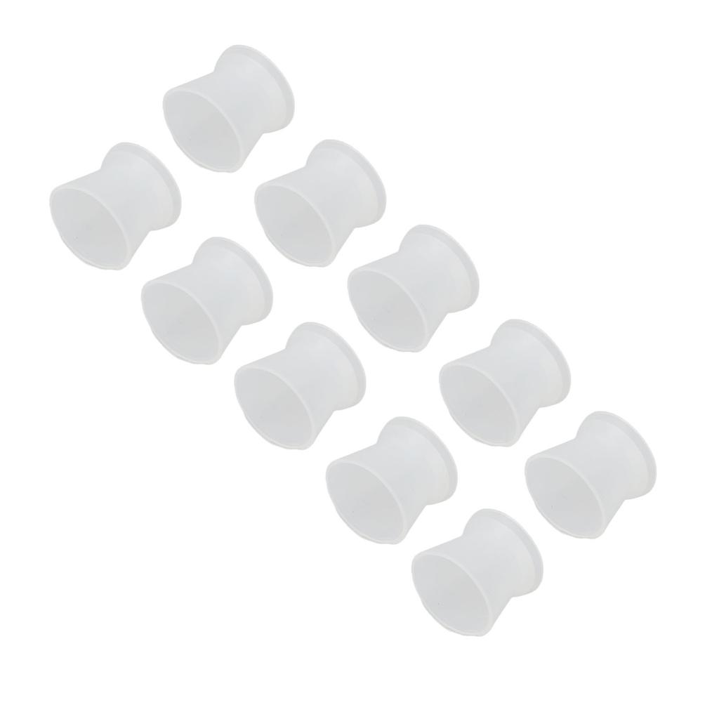 100PCS Disposable Silicone Pigment Cup Large Eyebrow Lip Color Pigment Cups with Storage Bottle