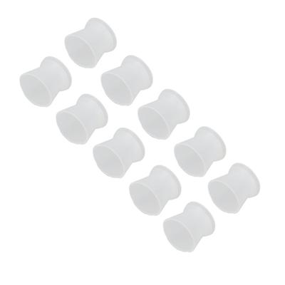 100PCS Disposable Silicone Pigment Cup Large Eyebrow Lip Color Pigment Cups with Storage Bottle