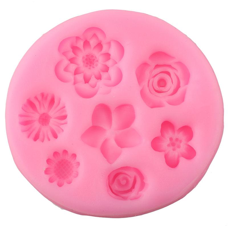 Daisy Wild Chrysanthemum Flower Silicone Mould DIY Cupcake Baking Moulds Fondant Cake Decorating Tools Chocolate Candy Resin Mould