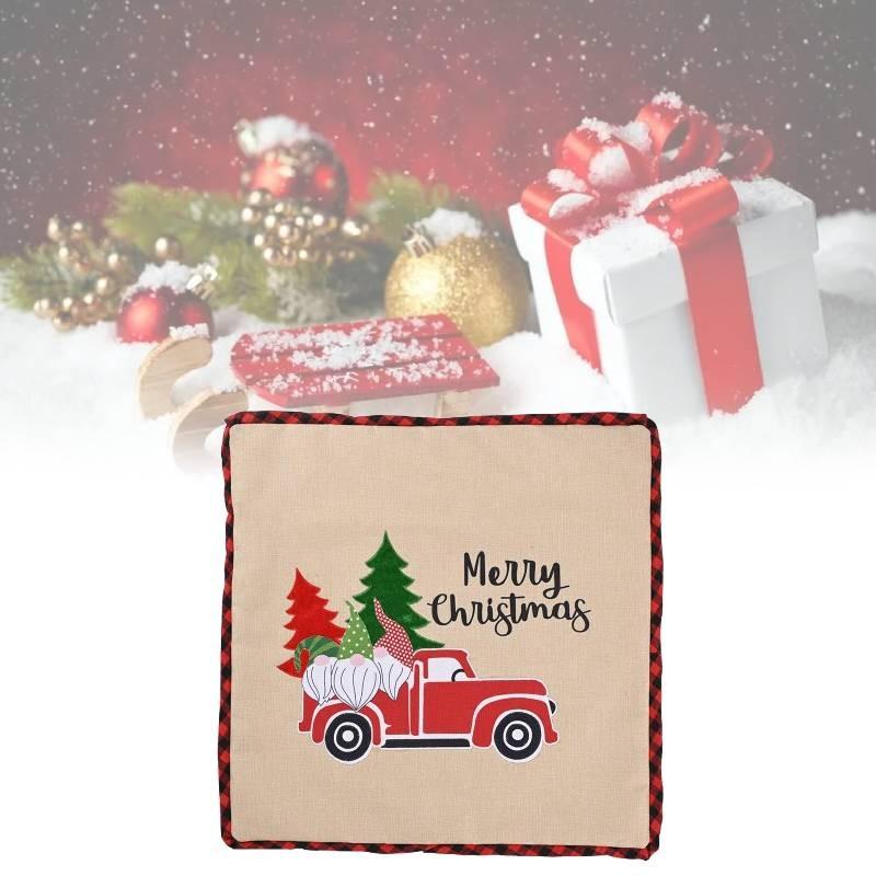 Christmas Case Pillow Holidaya Decoration Forest Elderly Sofa Cars Dress Up