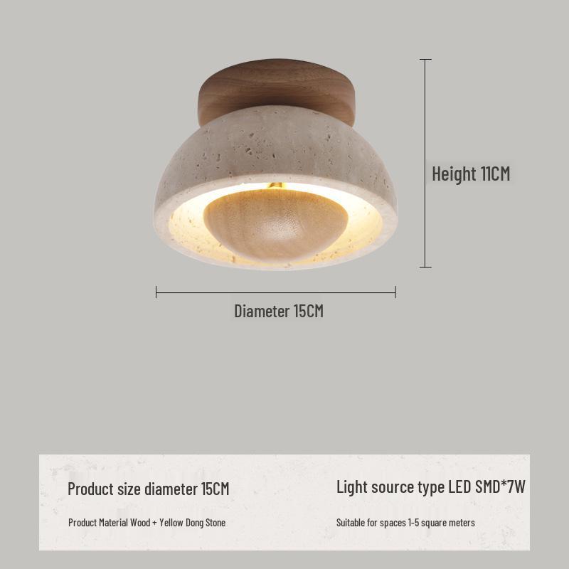 Wabi-Sabi Mid-Century Creme Wandlampe für Schlafzimmer oder Wohnzimmer