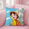 Heidi Peter E Nonno Alpi Capra Montagna Federa Quadrata Stampa Double-Sided Corto Peluche Cuscino Divano Copricuscino Camera da Letto