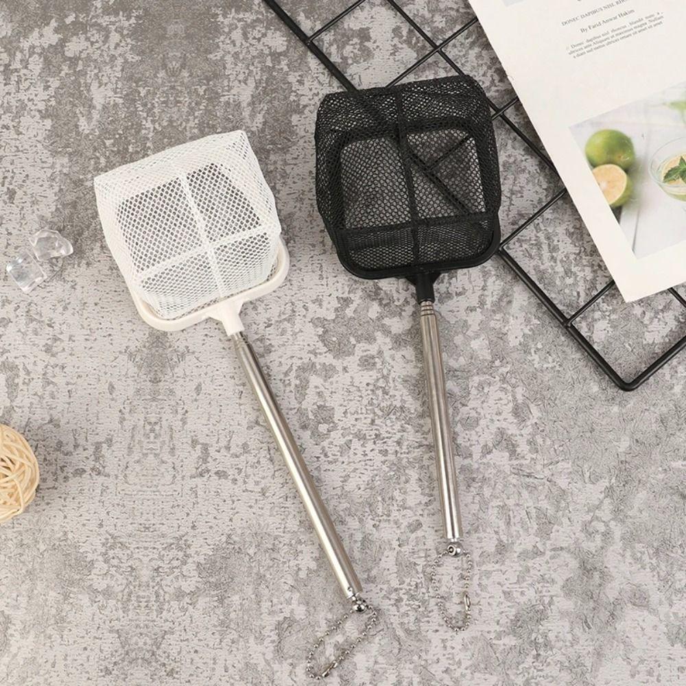 Long Handle Fishing Shrimp Net Extendable Fish Tank Cleaning Net  Aquarium Fish Tank Cleaner Tool