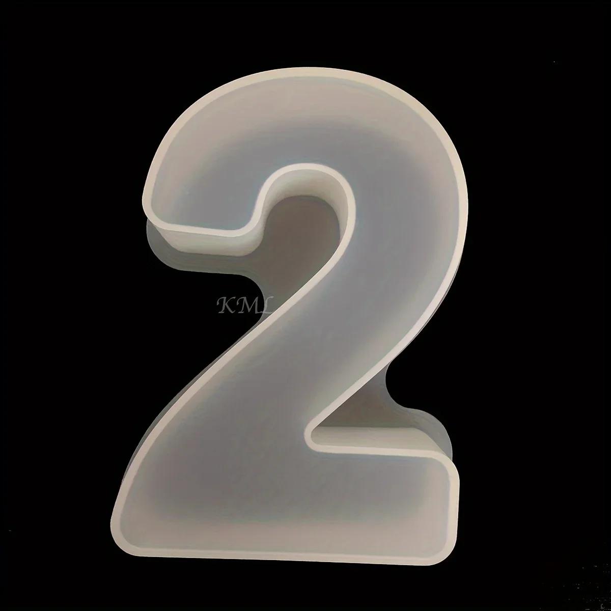 2026 Latest Models Silicone Mold for Resin Casting - 26 English Letter & 10 Number Manual Letter Number Mold Set for Crafting