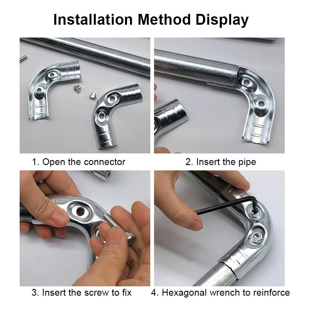 1 Stück Rundrohrverbinder 20/25/32mm Stangenhalter Regal Neu Feste Klemme Kleiderständer