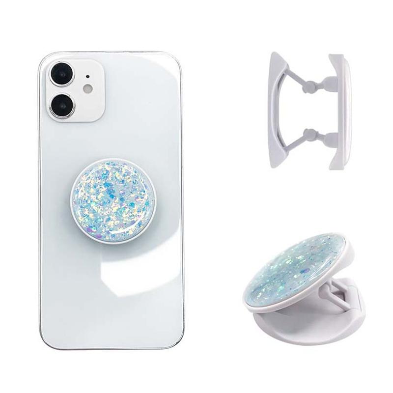 Звездная ночь блестящая складная универсальная подставка для сотового телефона совместимая с держателем-ручкой блестящая телескопическая многофункциональная подставка