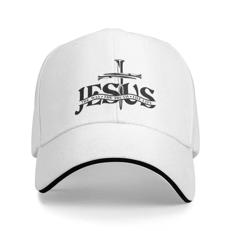 

Custom Jesus The Way The Truth The Life Baseball Cap Adult Religion Christian Faith Adjustable Dad Hat Women Unisex Sun Protection One Size