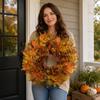 Couronne Artificielle avec Feuilles pour Décoration Intérieure