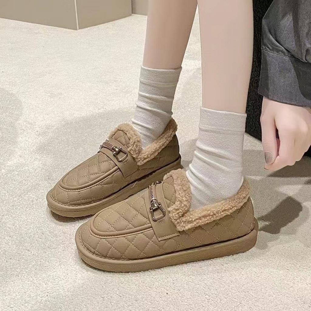Ladies, Warm Shoes, Cotton Shoes, Non Slip Shoes, Wear-resistant, Comfortable Shoes, Soft Soled Shoes, Plush Cotton