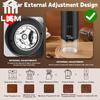 Portable Electric Coffee Grinder Rechargeable Office 38 Adjustable Grinding Settings LED Battery Indicator Shows Battery Power