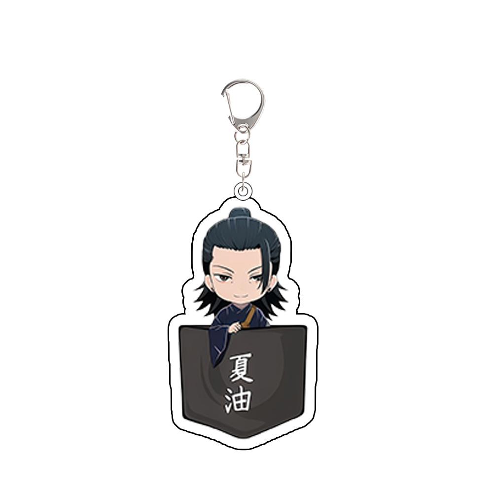 For Anime JJK Fushiguro Megumi Gojo Satoru Zenin Mai Nanami Kento Inumaki Toge Acrylic KeyChain Backpack Accessories Gift