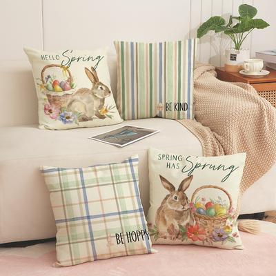 Easter Bunny Combination Pillow Case Simple and Versatile Car Cushion Home Decor Sofa Cushion