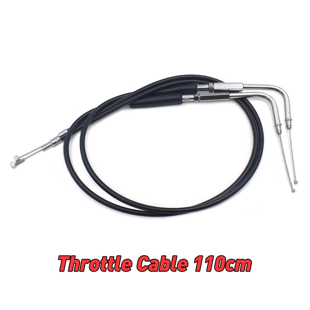 Motorcycle Parts Throttle Cable 90cm 110cm 130cm 150cm For Harley Sportster 1200 Custom Anniversary XLH1200C Police XL1200CP