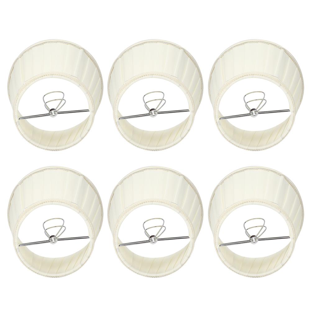 6PCS Modern Fabric Lampshade Light Cover Decoration for Home Chandelier Wall Pendant Lamp