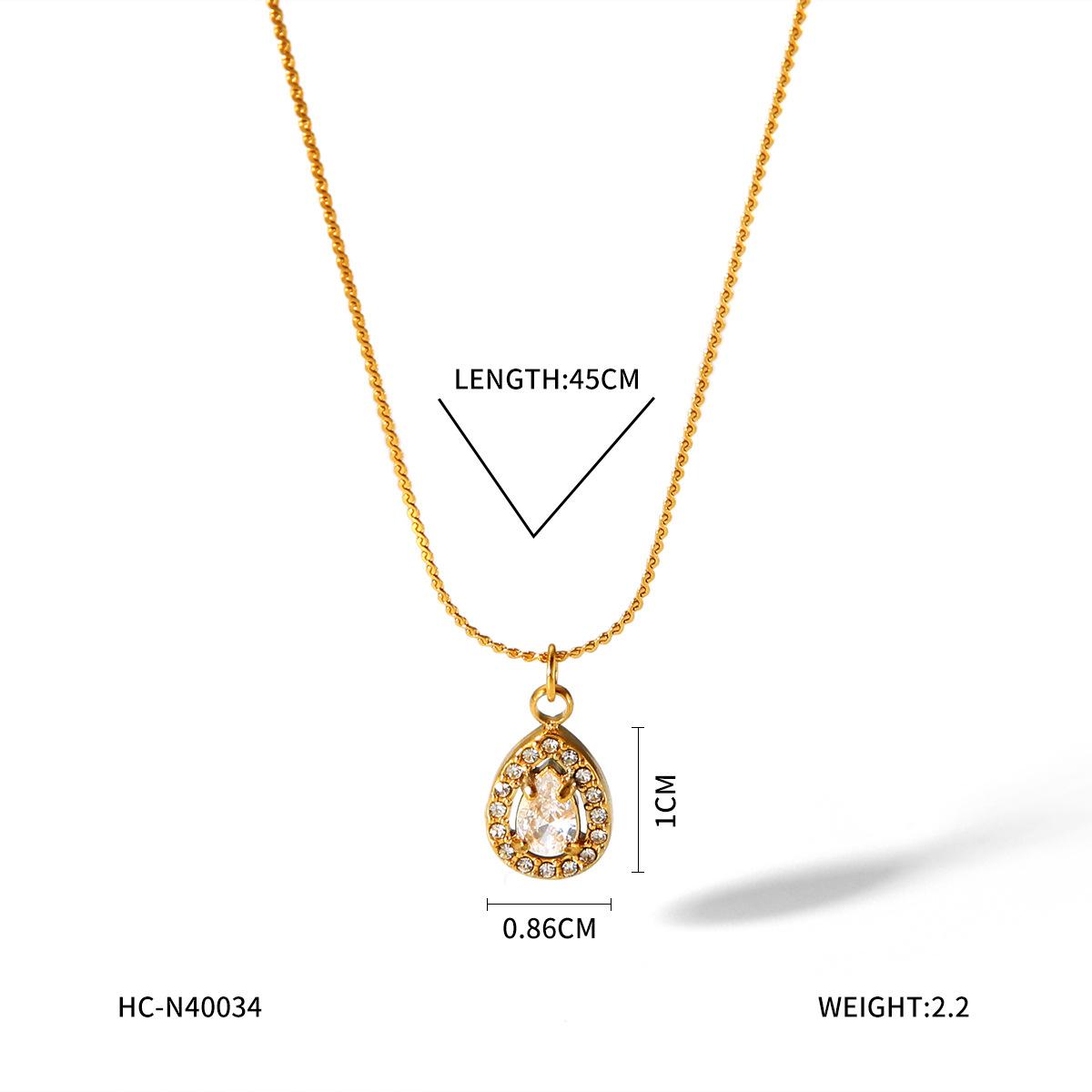 

Women s Ins Style Fashionable Unique Geometric Titanium Steel Necklace Heart Pendant