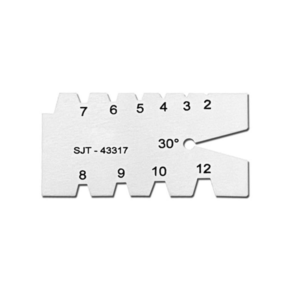 29/30 Degree Thread Gauge Stainless Screw Angle Template Gage Thread Cutting Angle Gauge Grinding Gage Inspection Tool